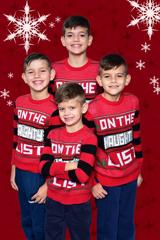 Holiday Portrait Siblings